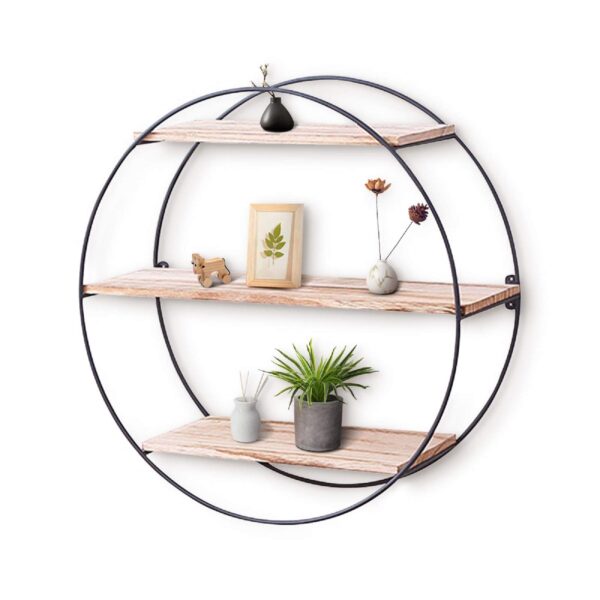 KingSo Wall Shelf Rustic Wood Floating Shelves,Decorative Wall Shelf for Bedroom