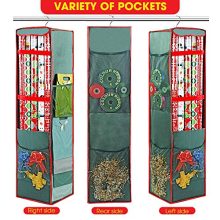Hanging Wrapping Paper Storage Bag Organizer