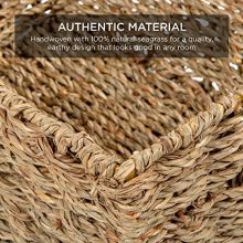 Best Choice Products Rustic Set Of 4, Multipurpose Stackable Seagrass