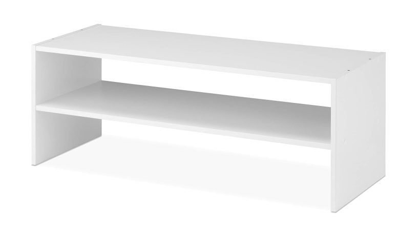 Whitmor Wood Stackable 2-Shelf Shoe Rack