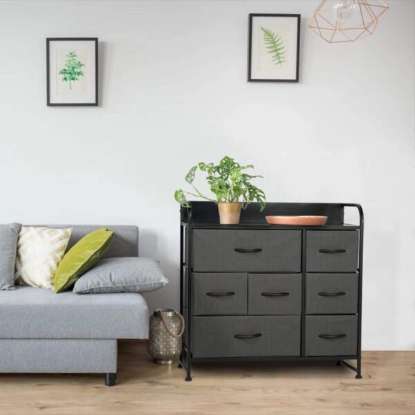 7 Drawer Dresser Organizer Fabric Storage Tower