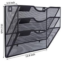 EASEPRES 3 Pockets Mesh Wall File Holder Organizer Office