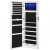 SONGMICS 6 LEDs Mirror Jewelry Cabinet