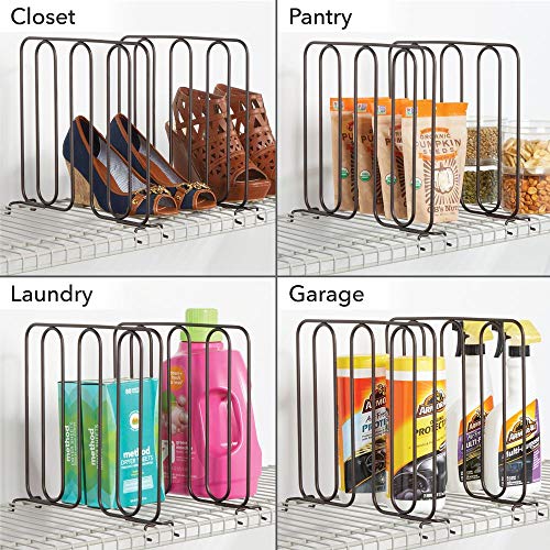 mDesign Versatile Modern Metal Wire Closet