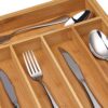 Organizer Tray Bamboo Expandable Cutlery