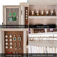 X-cosrack Rustic Hanging Jewelry Organizer