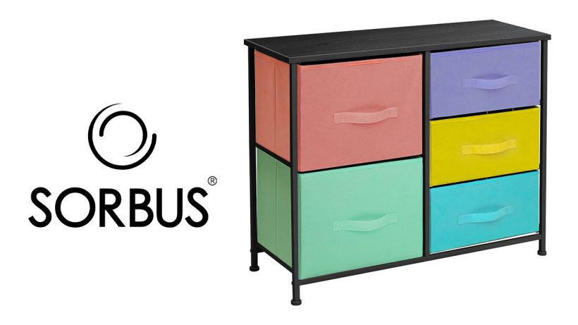 Sorbus Dresser with 5 Drawers - Furniture Storage