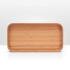 Bamboo Wood Serving Tray, Decorative Coffee Table Tray