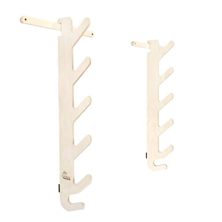 Horizontal Wall-Mounted Ski Storage Rack