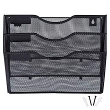 EASEPRES 3 Pockets Mesh Wall File Holder Organizer Office