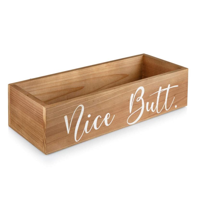 Toilet Paper Holder Nice Butt Bathroom Decor Box