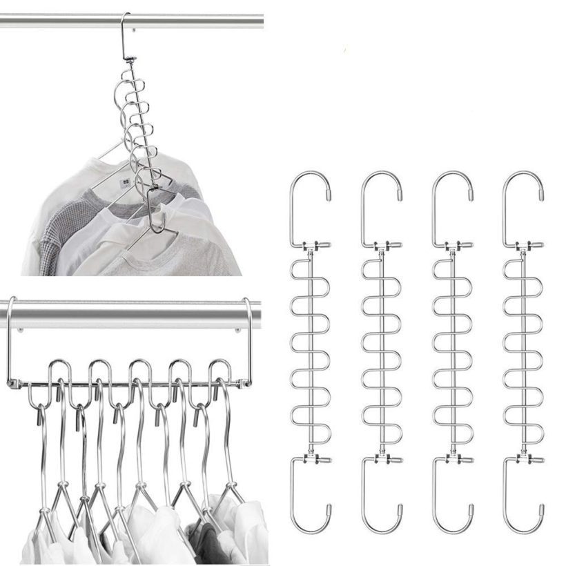 Hangers Magic Cloth Hanger Metal Closet Organizer