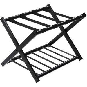 GOFLAME Folding Luggage Rack Metal Suitcase