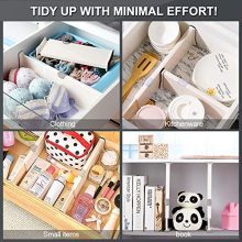 Drawer Adjustable Dividers for Bedroom, Bathroom, Closet, Clothing