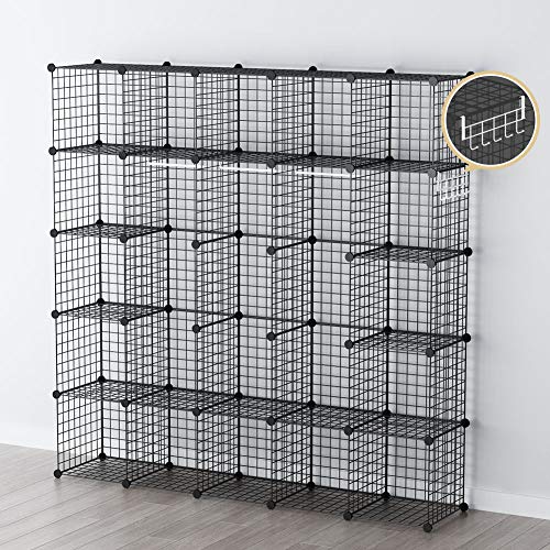 GEORGE&DANIS Wire Storage Shelf Cube Metal