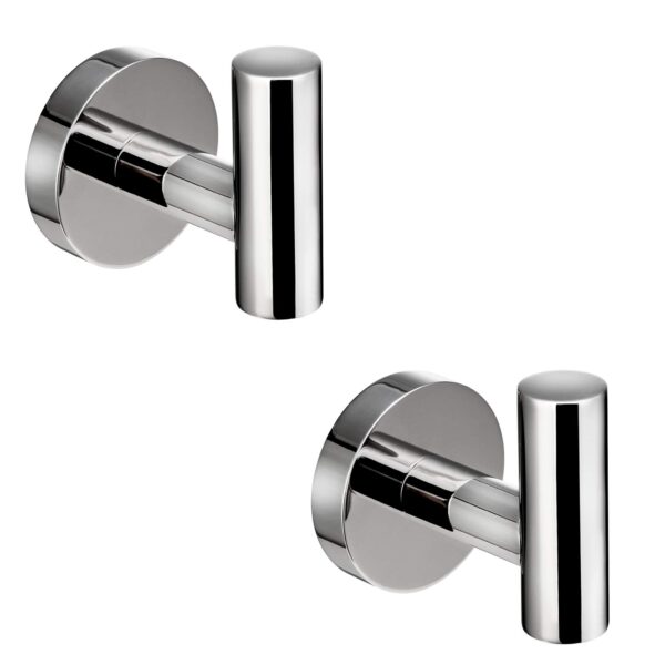 Polished Chrome Towel Coat Hooks Stainless Steel