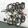 Bike Rack Garage Storage 5 Bicycles Hooks Wall Mount