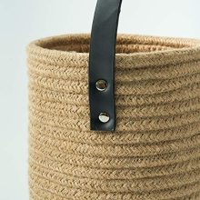 Goodpick 2pack Jute Hanging Basket - 7.87" x 7" Small Woven Fern