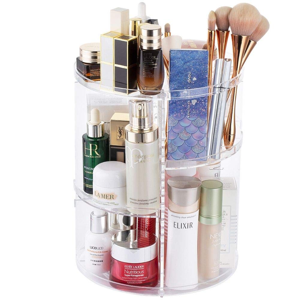 360 Spinning Makeup Organizer - Rotating Makeup Organiser Storage