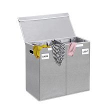 Smart elf Double Laundry Hamper with 2 Removable Laundry Bags