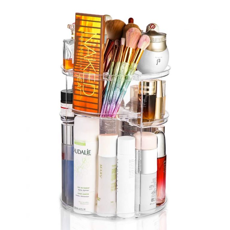 360 Rotating Adjustable Cosmetic Organizer Holder Storage Rack