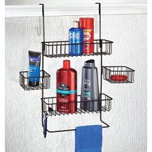 Storage Organizer Center with Built-in Towel Holders and Baskets