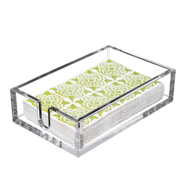 CY craft Acrylic Guest Towel Napkin Holder,Clear Bathroom Paper