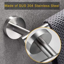 Brushed Nickel Bath Towel Bar Single Bars Towel Rack