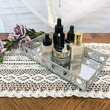 Bathroom Mirror Tray, Cosmetics Tray, Perfume Collection Tray