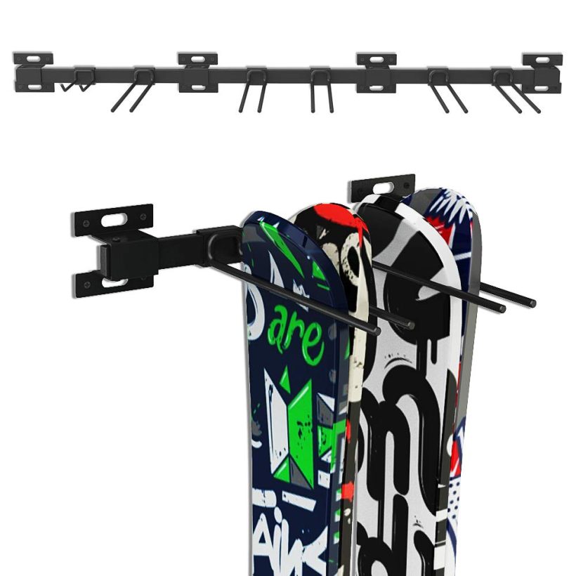 Ski Storage Rack Wall Mount Shelves