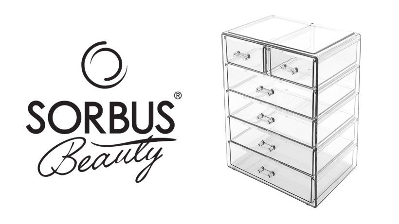 Sorbus Cosmetics Makeup and Jewelry Big Storage Case Display