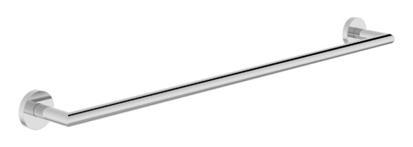 Chrome Wall-Mounted Towel Bar