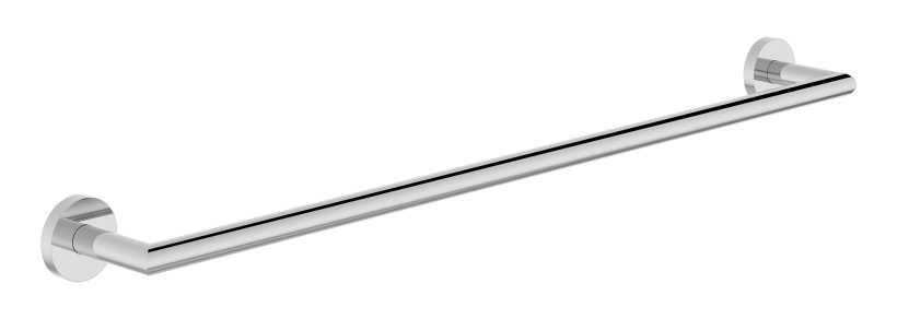 Chrome Wall-Mounted Towel Bar