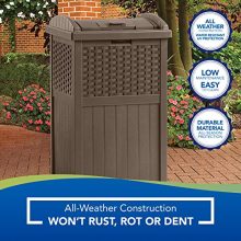 Can Resin Outdoor Trash with Lid Use in Backyard