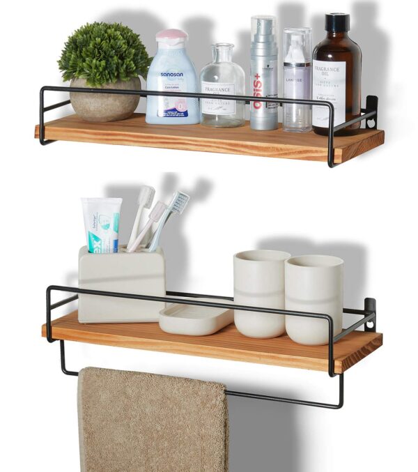 SODUKU Floating Shelves Wall Mounted, Wall Wood Storage