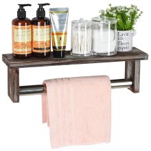 Towel Rack Bathroom Shelf Organizer