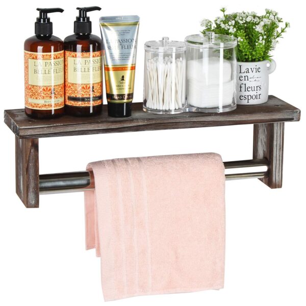 Towel Rack Bathroom Shelf Organizer