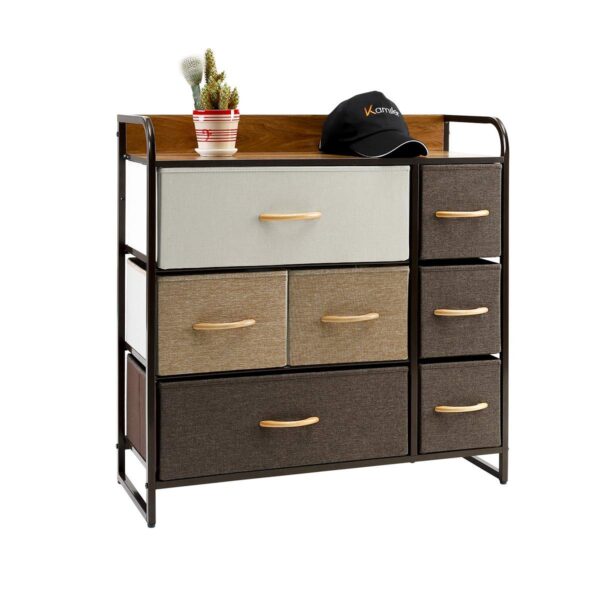 Kamiler 7-Drawer Dresser, 3-Tier Storage Organizer