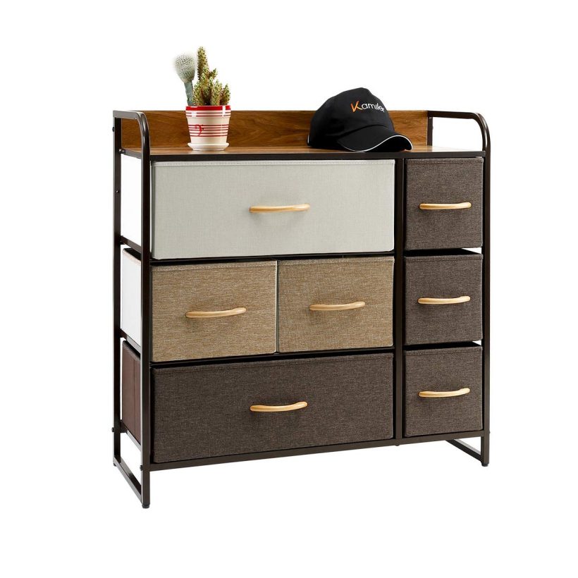 Kamiler 7-Drawer Dresser, 3-Tier Storage Organizer
