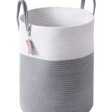 YOUDENOVA Woven Laundry Hamper - Cotton Rope Laundry Baskets