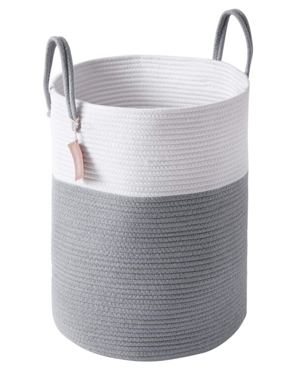 YOUDENOVA Woven Laundry Hamper - Cotton Rope Laundry Baskets