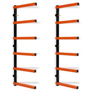 Lumber Storage Rack Wall-Mounted both Indoor and Outdoor
