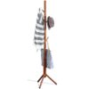 Bamboo Free Standing Coat Rack Stand