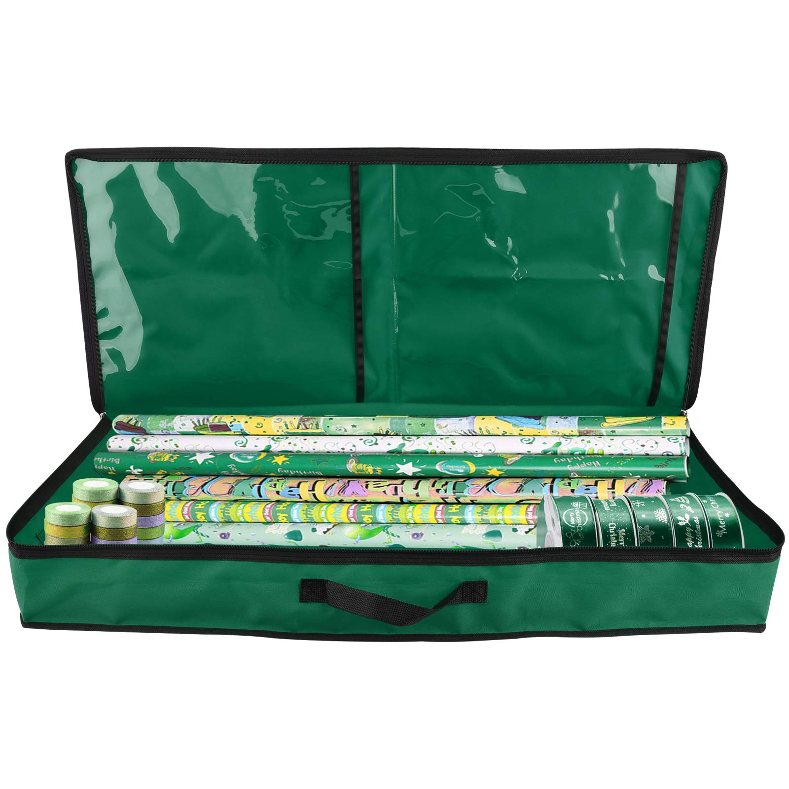PinnacleT1 Holiday Hanging Gift Wrapping Paper Storage Bag
