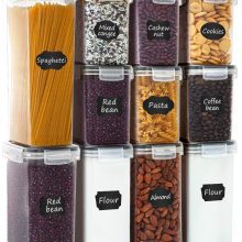 Food Storage Containers 15-Piece Set Kitchen & Pantry Organization