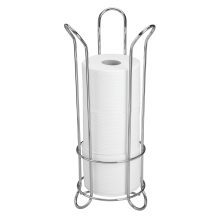 iDesign Classico Metal Toilet Tissue Roll Reserve Organizer for Bathroom