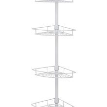 Zenna Home Pole Shower Caddy, White