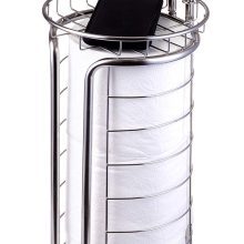 Baflan Free Standing Toilet Tissue Paper Roll Holder Stand
