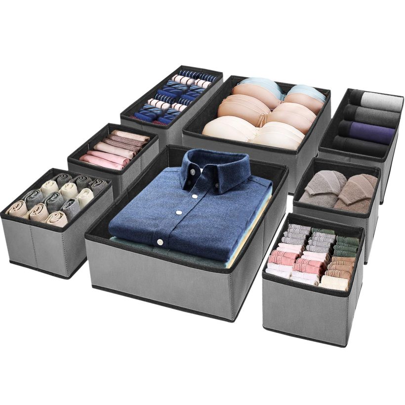 Puricon (8 Set) Clothes Organizers Dresser Drawer Organization