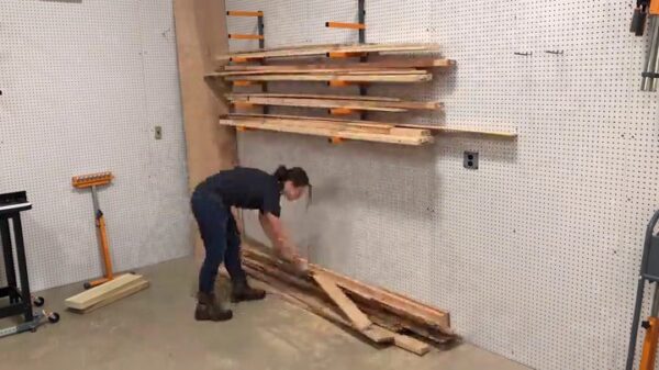 Wood Organizer and Lumber Storage Metal Rack